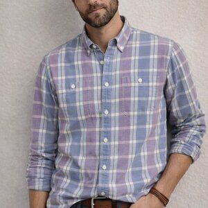 Gap 1969 Eaton Plaid Button-Down Shirt | Size Large